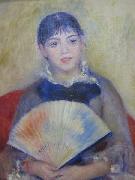 Young Women with a Fan Pierre-Auguste Renoir